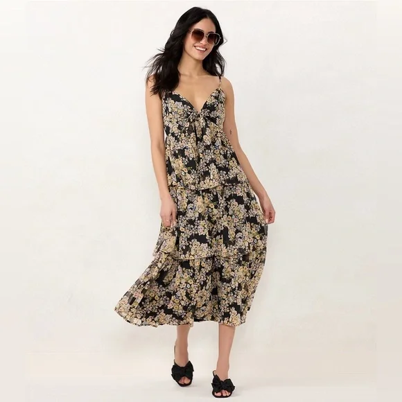 NWT LC Lauren Conrad Front Knot Dress Size Small - Picture 1 of 6